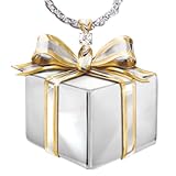 Daughter Silver And Diamond Pendant Necklace: Daughter Gift Of Love by The Bradford Exchange
