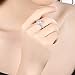 FENDINA Womens Wedding Engagement Ring Classic Solitaire Enternity Love Promise Rings for Her Bands - 18K White Gold Plated & CZ Crystal - FAR112