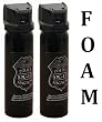 (2) 4oz Flip Top Expanding Foam Pepper Spray Police Strength!