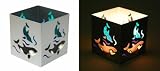 Square Dolphin Silver Tealight / Marine)