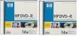 HP DVD-R 16X 4.7GB 120min 2(5)Packs Total of 10 Disks with Jewel Cases