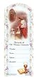 100 First Communion Mini-Bookmark Remembrances in Spanish, 1.5" x 4.5" - Girl and Guadalupe