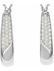 14K White Gold Diamond Earrings - 0.33 Ct. -- LIFETIME WARRANTY