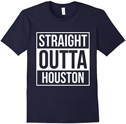 Men's Straight Outta Houston t shirts tshirts tees Medium Navy