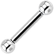 8 Gauge STEEL BARBELL Tongue Ring 5/8" 6mm
