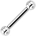 8 Gauge Steel Barbell Tongue Ring 5/8" 6mm