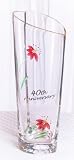 Fenton International 40th Anniversary Heart Shaped Vase, 9-1/4-Inch