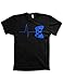Heartbeat of a Gamer Tshirt Funny Gaming Video Game Shirt, Medium Navy