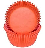 Golda's Kitchen 100 Count Solid Baking Cups, Mini, Orange