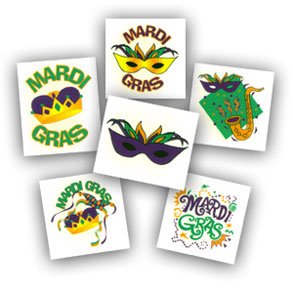 Childrens Toyshop  Toys : Mardi Gras Party Tattoos