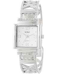 XOXO Womens XO1086 Silver Dial Silver-tone Bangle Watch