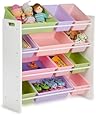 Honey-Can-Do SRT-01603 Kids Toy Organizer and Storage Bins, White/Pastel