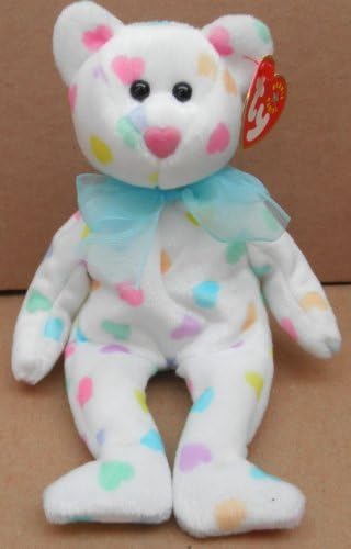 1 X TY Beanie Babies Kissme the Bear Plush Toy Stuffed Animal