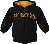 Pittsburgh Pirates Black Youth Fleece Full-Zip Hooded Sweatshirt