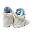 only warm Zutano Newborn Unisex - Baby Fleece Bootie - Baby Fleece Bootie - Cream/Pool 12 Months