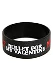 Bullet For My Valentine Logo Rubber Bracelet
