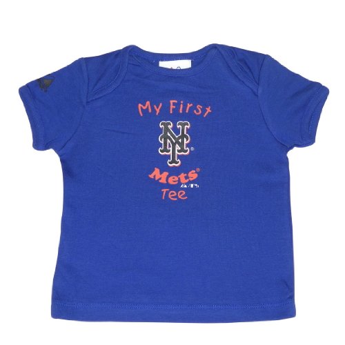 Majestic Infant Baby MLB New York Mets My First Tee T-Shirt - Blue (Size: 12M)
