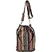 Silly yogi cotton canvas bohemian hippie bucket bag-Brown-One size