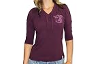 GIN TONIC Shirt mit 3/4 Arm Langarm-Shirt Langarmshirt Damen Shirt - violett