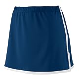 skorts for juniors:Augusta Sportswear Girls Finalist Skort, Navy White, Large