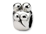 Reflections(tm) Sterling Silver Family of 4 Bead / Charm