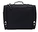 Magictodoor Toiletry Bag Travel Cosmetic Bag Bathroom Case with a Hook, Black