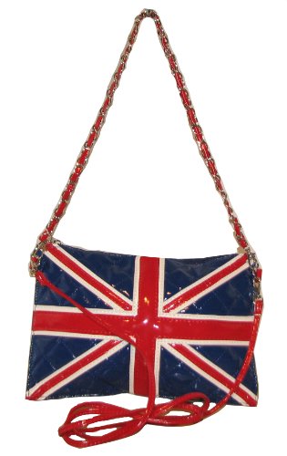Union Jack Quilted Chain Strap Crossbody Bag — SwankySwans