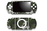 Sony PSP Slim Skin Decal Sticker - Camoplate Green