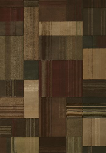 United Weavers Contours Transition Area Rug, Toffee, 5'3" x 7'6", Contemporary Indoor Rug with Jute Backing