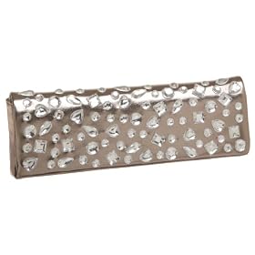 La Regale Metallic Clutch with Stones thumbnail