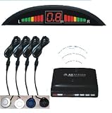 Blue Wireless Car reversing parking Four 4 rear sensor Safe sensors with Colour LCD display