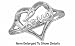 Jewelry : Beautiful White Gold Diamond Heart & Love Promise Ring ** SPECIAL **