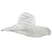 Two Tone Large Shapable Brim JLO Hat - White