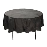 84 Inch Round Disposable Plastic Tablecloth