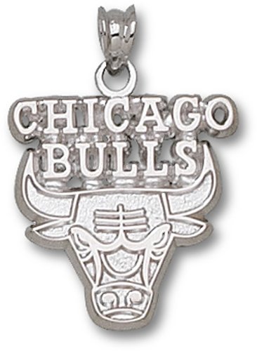 Sterling Silver Chicago Bulls Logo Pendant