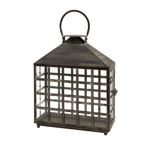 Mission Style Weathered Wide Lantern 16