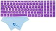 LeenCore&reg; Ultra thin Silicone Laptop Keyboard Skin Cover Protector for 15.6-Inch HP Pavilion ENVY 15 TouchSmart Sleekbook 15-j000 15-b000 15t-j000 15t-e000 15z-j000 15z-e000 15z-b000 Notebook PC, such as 15-e014nr, 15-e016nr, 15-e015nr, 15-j050us, 15-j032tx, 15-j030us, 15-j053cl, 15-j010us, 15-j011nr, 15-j023cl, 15-b085nr, 15-b150us, 15-b010us, 15z-b000, 15-b120us, 15-b140us US Layout (if your "enter" key looks like "7", our skin can't fit) + 1x Microfiber Cleaning Cloth from LeenCore (Translucent Purple)