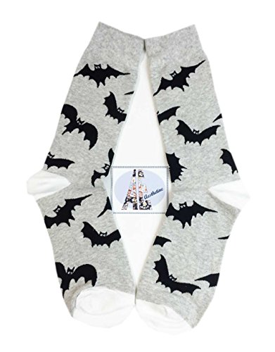 Aesthetinc Men Bats Mammals Design Novelty Cotton Crew Socks
