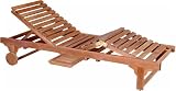 Sun Lounger Adjusted Back & Knee+Side Tray