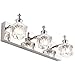 PRESDE Vanity Lights Bathroom Fixture Over Mirror 3 Lights LED Modern Bath Lighting Wall Sconce