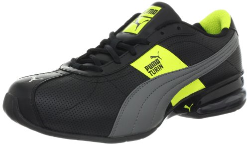 PUMA Men's Cell Turin Perf Running Sneaker, Black/Steel Grey/Yellow, 8.5 D US PUMA Men's Cell Turin Perf Running Sneaker, Black/Steel Grey/Yellow, 8.5 D US