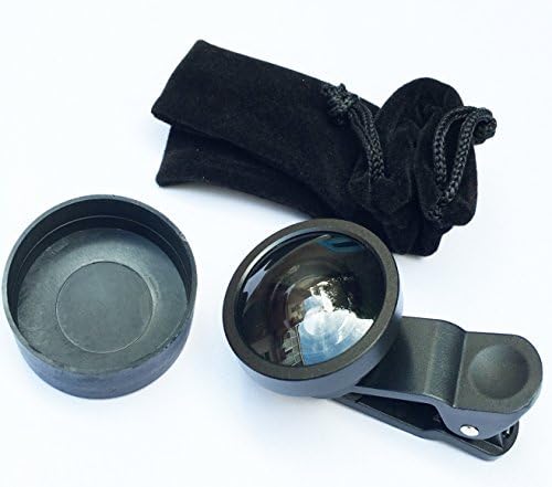 0.4x super wide angle lens mobile phone HD timer acrylic lens special effects shots (Black)