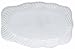  Clear Spanish Recycled Glass Large Palm Leaf Plate 22\
