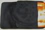 3 PIECE BATHROOM RUG, CONTOUR & LID COVER SET - BLACK