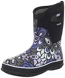 Bogs Women's Classic Mid Vintage Waterproof Boot,Black Multi,8 M US