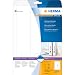 Herma 5135 Ordnerr�cken-Etiketten wei� 61x297 mm Papier matt 75 St�ck
