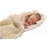 MiniMink Ultra Soft Baby Fur Throw Rug in White by Minimink