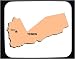 Decorated Mouse Pad with yemen, map, geograpy