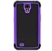 Galaxy Mega 6.3 I9200 Case, [Non-Slip] [Slim Perfect-Fit] [Drop Protection] [Shock-Absorption] [Impact Resistant] Hybrid Dual Layer Mega 6.3 Case, [Hard Plastic with TPU/ Soft Silicone] Protective Case Rubber Bumper Slim Cover Case for Samsung Galaxy Mega 6.3 I9200 + Screen Protector (Purple)