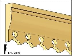 Dollhouse Miniature Gingerbread Molding/Cornice